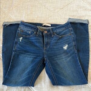 LC Lauren Conrad Blue Ankle Cropped Jeans